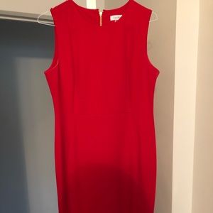 Calvin Klein red dress